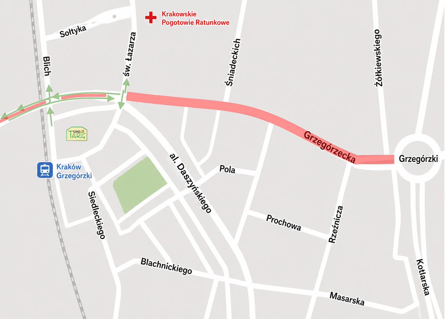 mapa-remont-grzegorzecka-etap1-hala-targowa